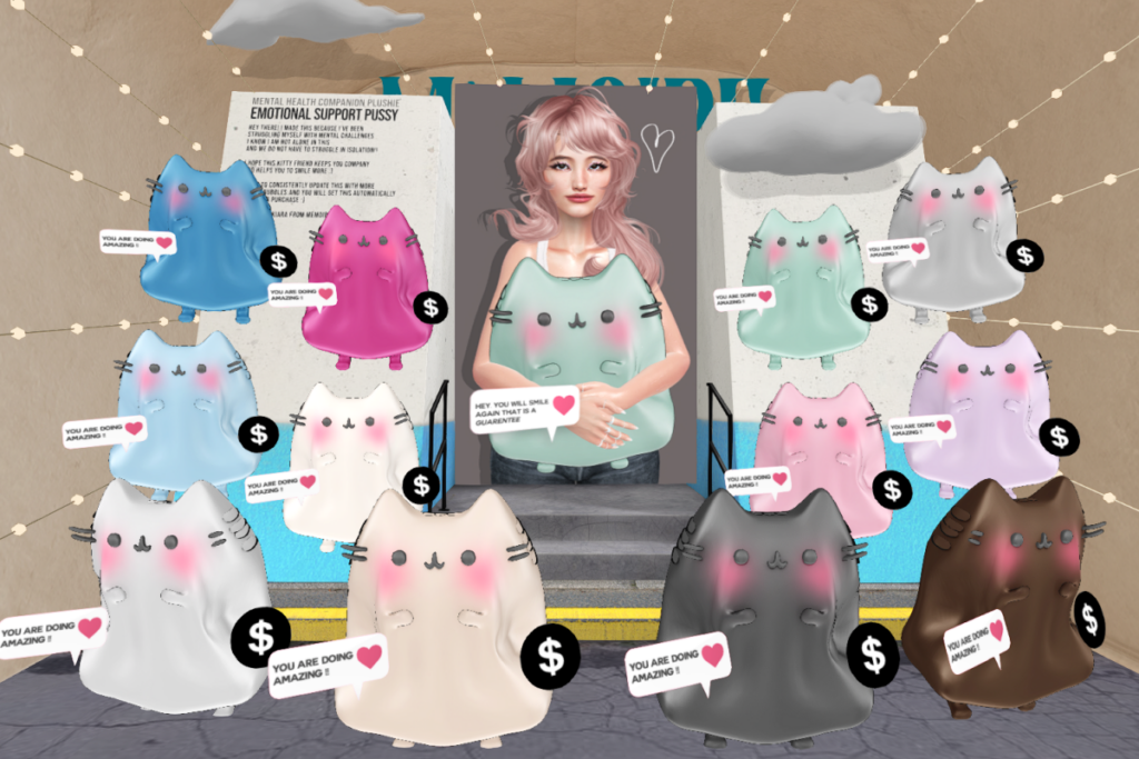 Emotional Support Pussy Holdable, L$299 each