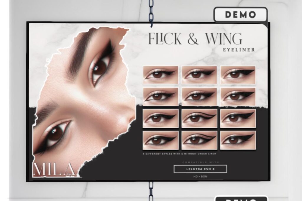 Flick &amp; Wing Eyeliner - EvoX, L$299