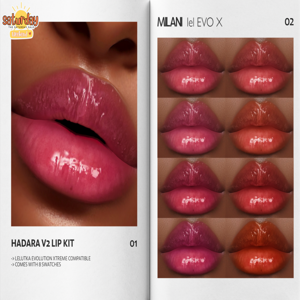 Hadara V2 Lipstick - EvoX	&lt;a href=&quot;http://maps.secondlife.com/secondlife/VELOUR/215/117/1503&quot;&gt;Teleport&lt;/a&gt;