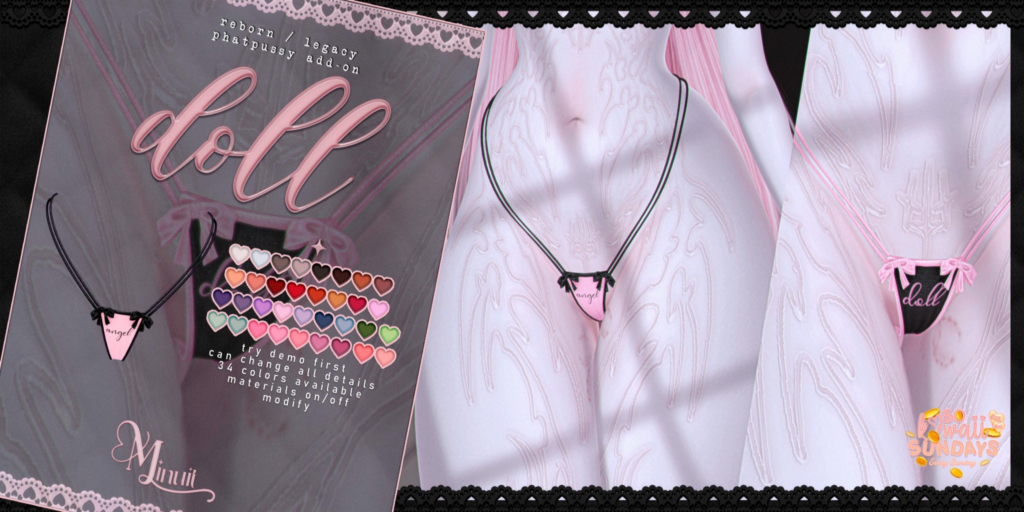 Doll Underwear - Legacy/Reborn/+mods	&lt;a href=&quot;http://maps.secondlife.com/secondlife/Tomoeda/212/204/2064&quot;&gt;Teleport&lt;/a&gt;