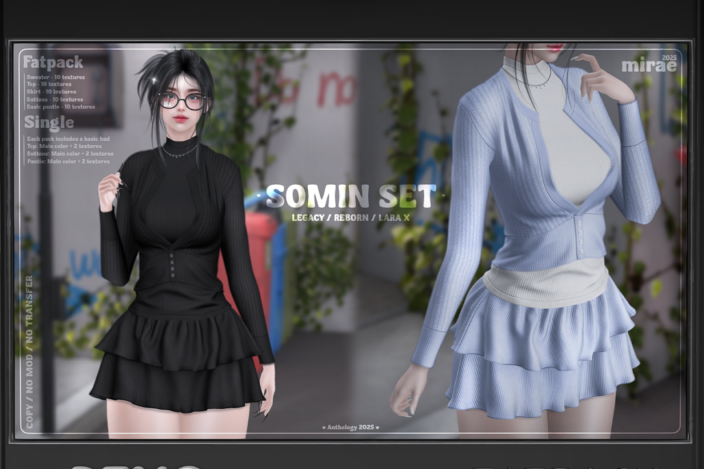 Somin Set - Legacy/MaitreyaX/Reborn, L$289 each/L$1199 FP