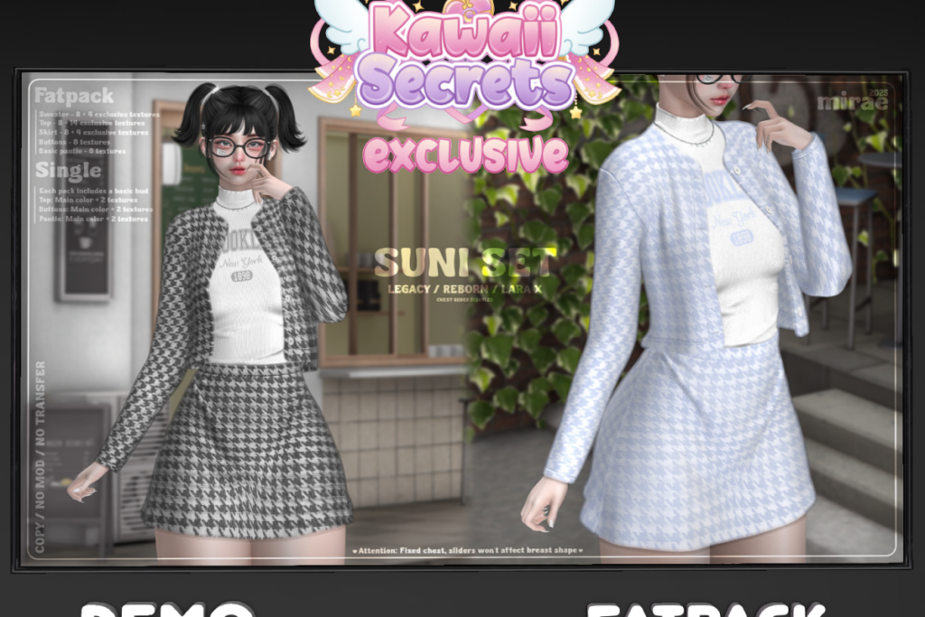 Suni Set - Legacy/MaitreyaX/Reborn, L$289 each/L$1200 FP