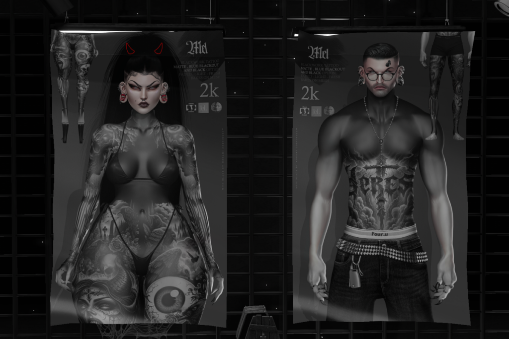 Mel Tattoo - EvoX/Genus/SLUV, L$459 each/L$659 FP