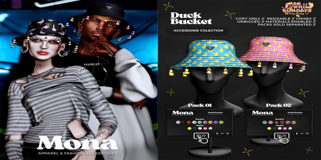 Duck Bucket Hat	&lt;a href=&quot;https://maps.secondlife.com/secondlife/ARRAGON/99/246/1001&quot;&gt;Teleport&lt;/a&gt;