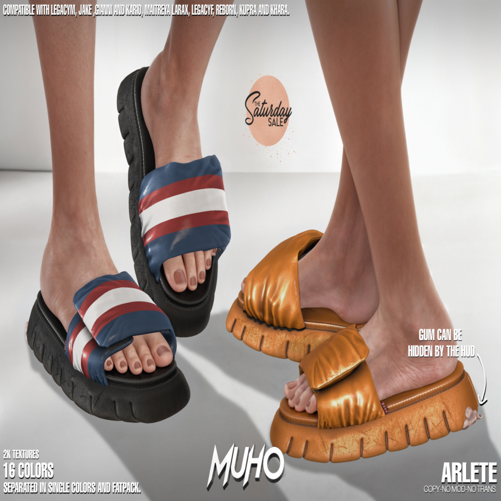 Alete Sandals - see ad for fits	&lt;a href=&quot;http://maps.secondlife.com/secondlife/Magic%20Sky/181/96/2022&quot;&gt;Teleport&lt;/a&gt;