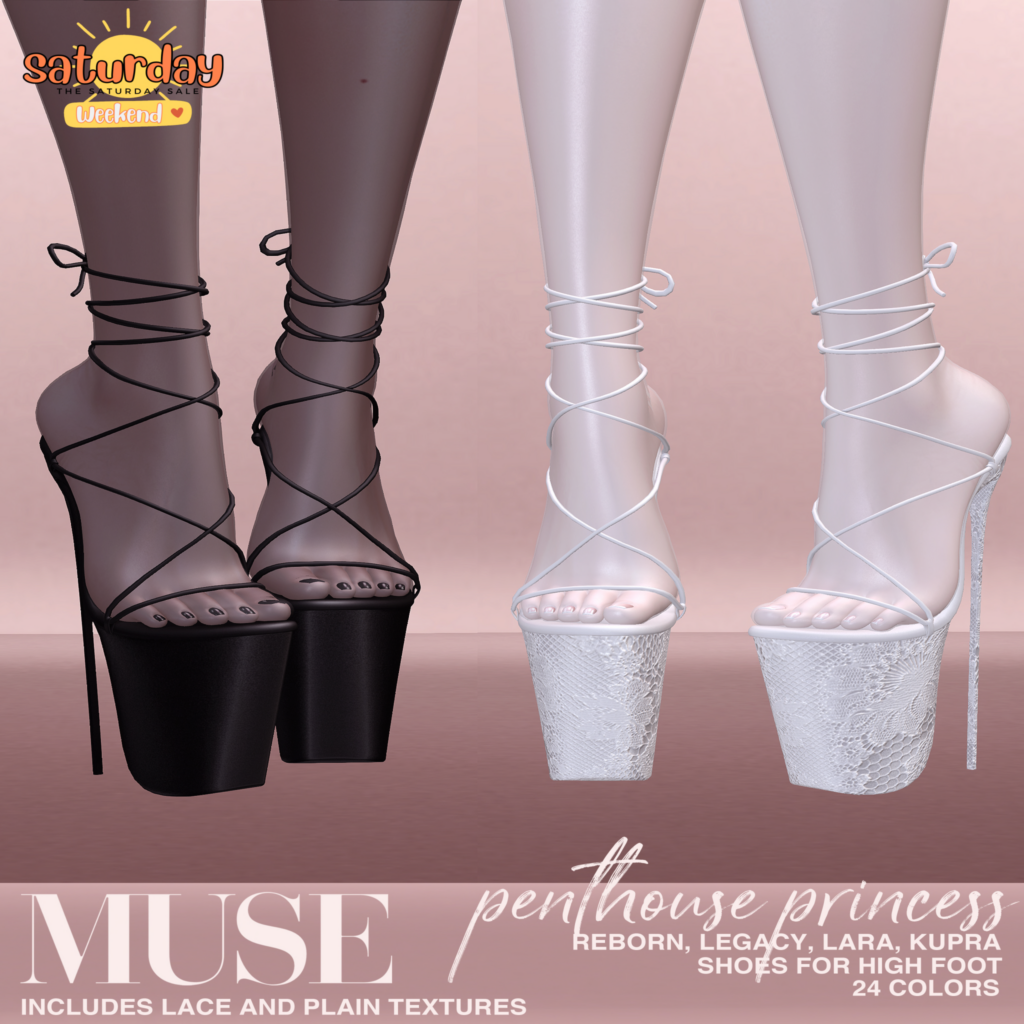 Penthouse Princess Heels - Inithium/Legacy/Maitreya/Reborn/+mods	&lt;a href=&quot;http://maps.secondlife.com/secondlife/Moon%20Elixir/210/211/463&quot;&gt;Teleport&lt;/a&gt;