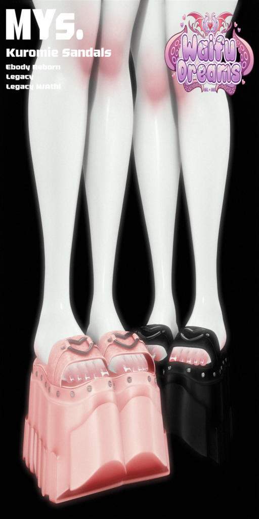 Kuromie Sandals - Legacy F+M/Reborn/+mods