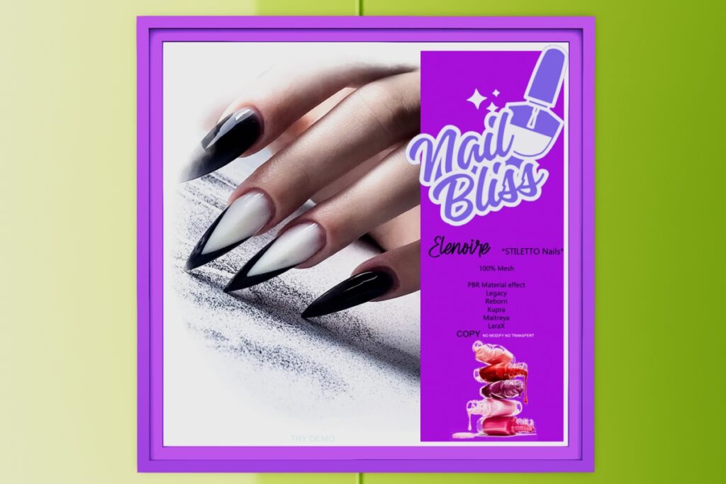 Elenoire Mesh nails - Inithium/Legacy/Maitreya/Reborn/+mods, L$280