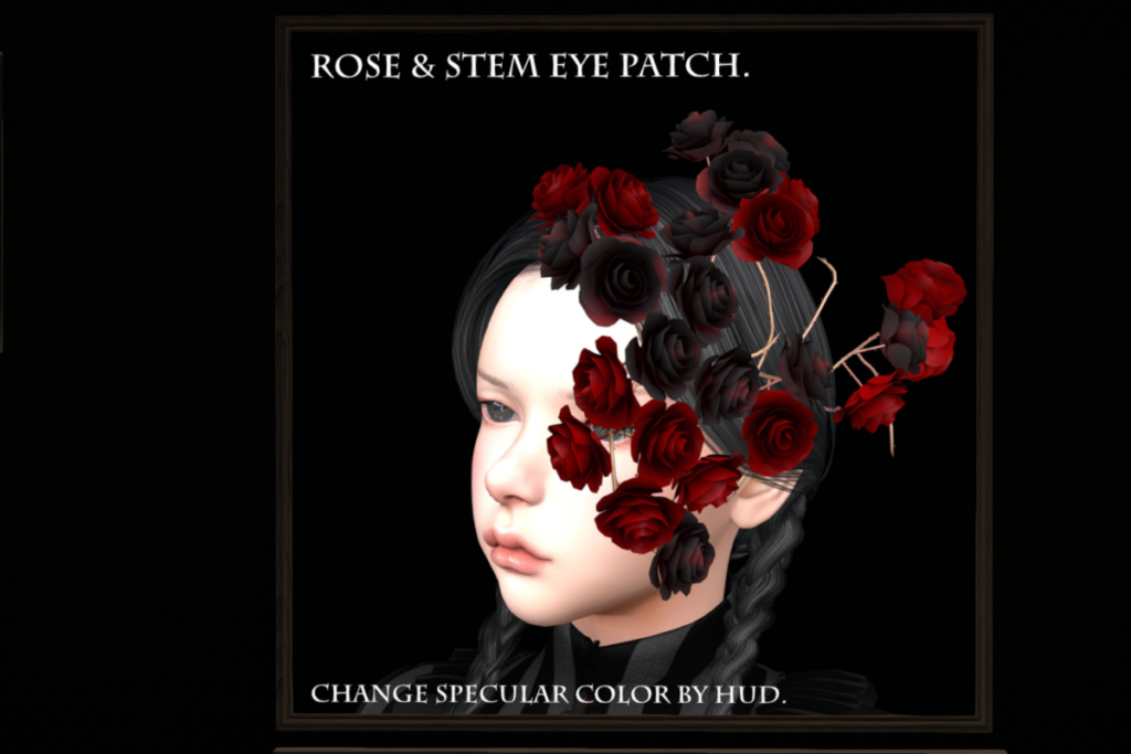 Rose &amp; Stem Eyepatch, L$380 each