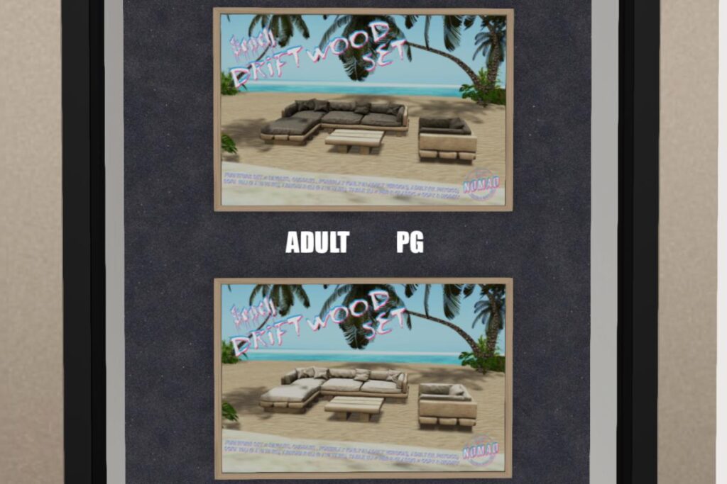 Driftwood Set, L$188 PG/L$488 FP