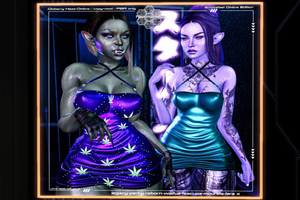 Globerry Haze Dress Smokefest Ombre Edition - Legacy/MaitreyaX/Reborn/+mods, L$199