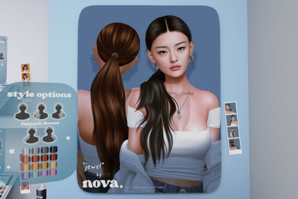 Jewel Hair - EvoX/Inithium/Legacy/Reborn/+mods, L$100-L$350 each/L$1000 FP