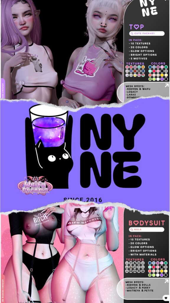 Cute Pack Top - Legacy/MaitreyaX/Reborn/+mods | Nula Bodysuit - Legacy/MaitreyaX/Reborn/+mods