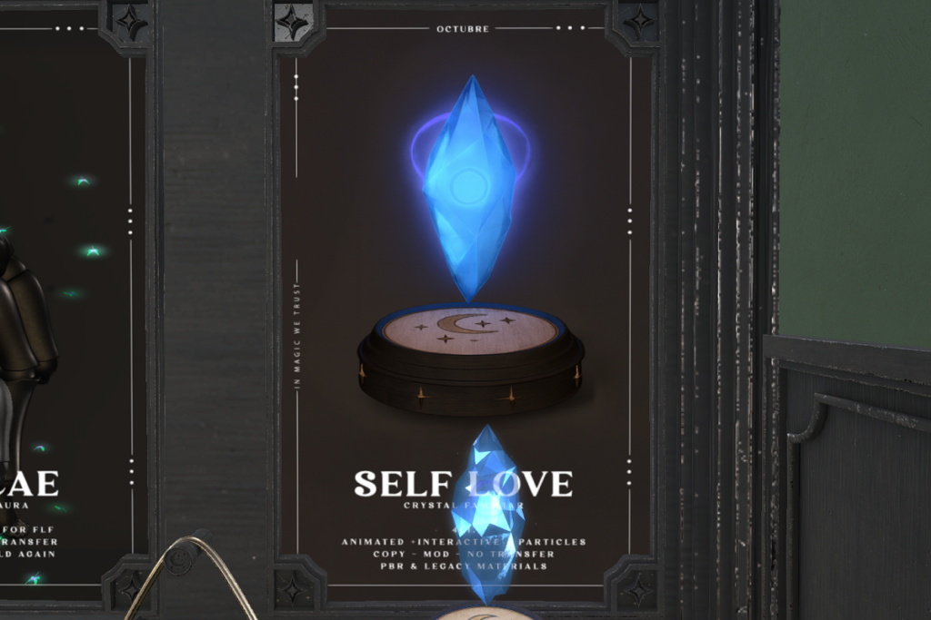 Self Love - Crystal Familiar	&lt;a href=&quot;http://maps.secondlife.com/secondlife/Mellor/95/70/26&quot;&gt;TELEPORT&lt;/a&gt;