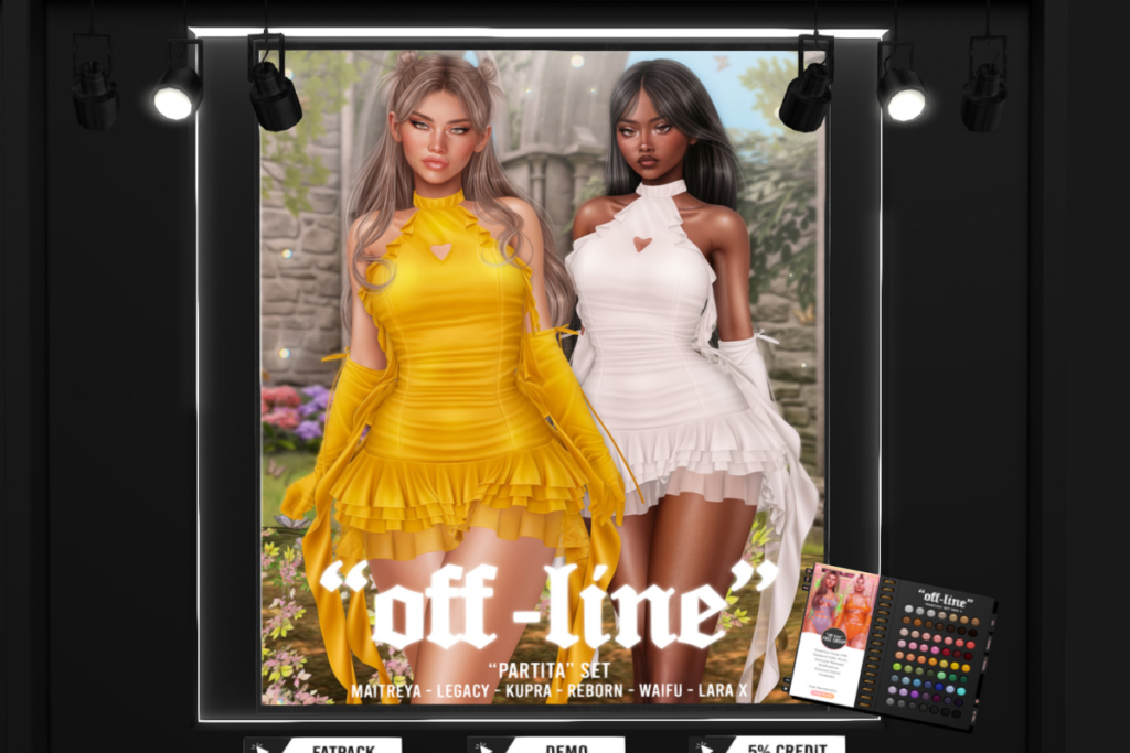 Partita Dress - Inithium/Legacy/MaitreyaX/Reborn/+mods, L$299 each/L$1899 FP
