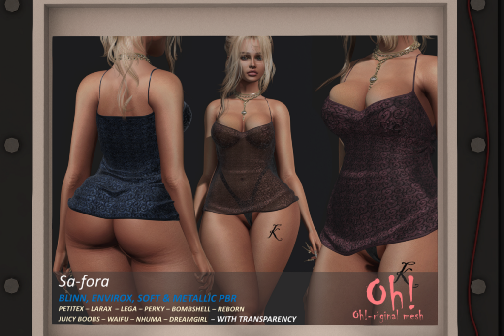Sa-fora - Legacy/MaitreyaX/Nhumana/Reborn/+mods, L$699 each/L$1999 FP