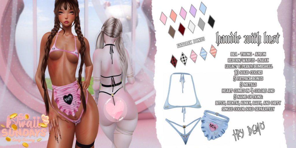 Handle WIth Lust Lingerie - Legacy/MaitreyaX/Reborn/+mods	&lt;a href=&quot;https://maps.secondlife.com/secondlife/Demon/239/92/25&quot; target=&quot;_blank&quot;&gt;Teleport&lt;/a&gt;