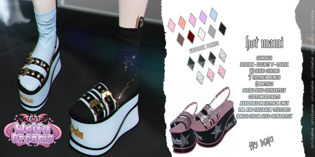 Hot Mami Sandals - Legacy/MaitreyaX/Reborn
