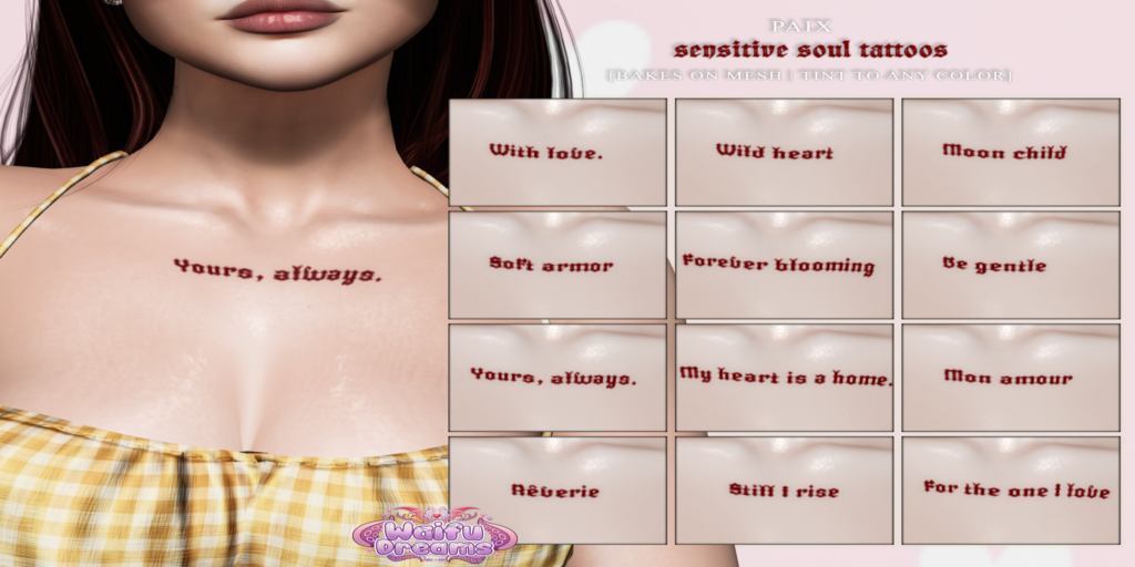 Sensitive Soul Tattoos
