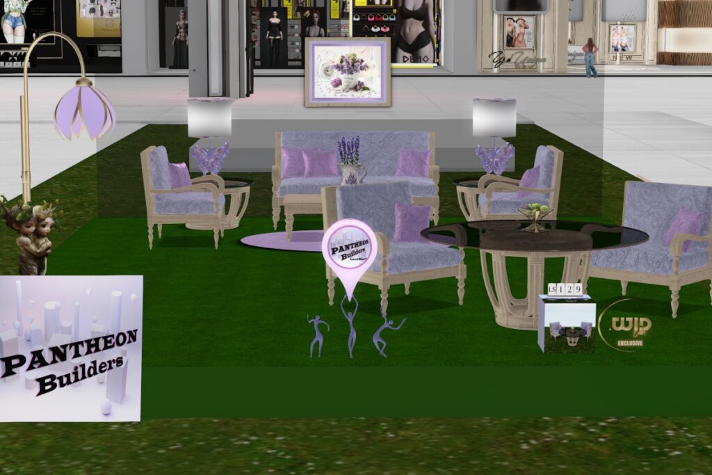 Lilac Calm Decor Set, L$129