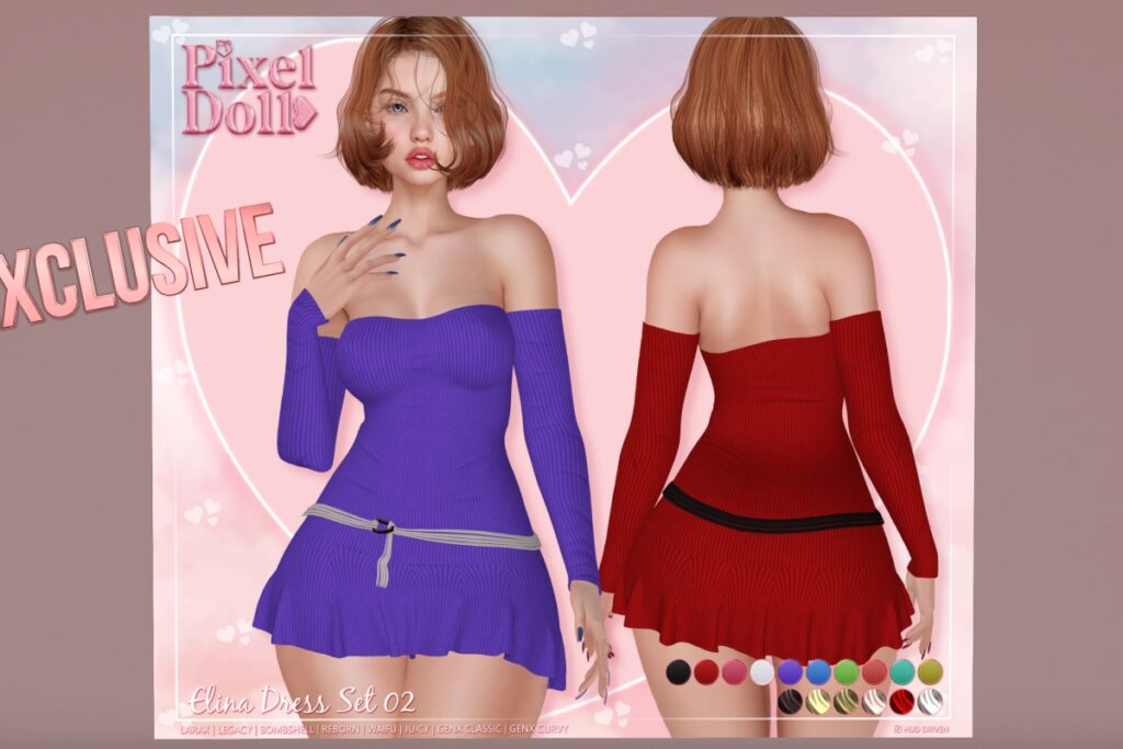 Elina Dress - GenX/Legacy/MaitreyaX/Reborn/+mods, L$399 FP
