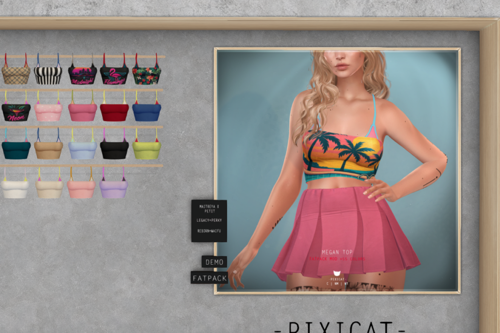 Megan Top - Legacy/MaitreyaX/Reborn/+mods, L$275 each/L$1200 FP
