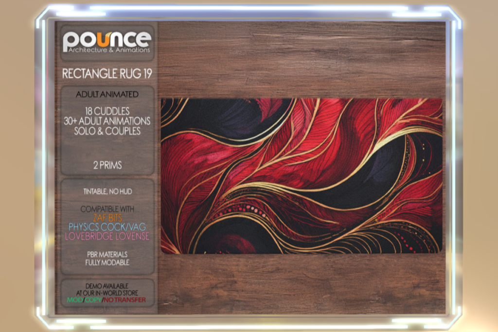 Rectangle Rug 19 w/Animations, L$800