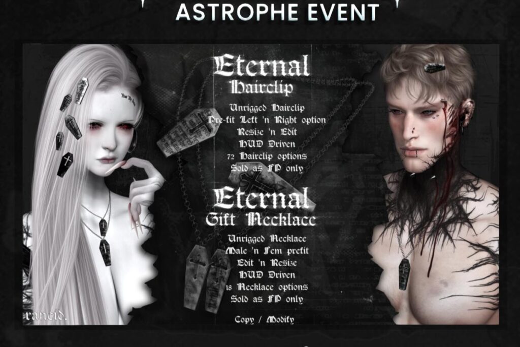 Eternal Hairclip, L$99-L$225 each/L$300 FP