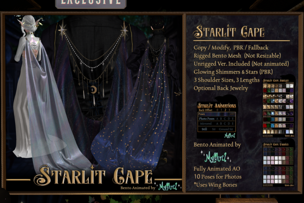 Starlit Cape, L$950