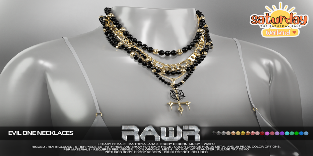 Evil One Necklaces - Legacy/MaitreyaX/Reborn/+mods	&lt;a href=&quot;http://maps.secondlife.com/secondlife/RAWR/135/135/22&quot; target=&quot;_blank&quot;&gt;Teleport&lt;/a&gt;