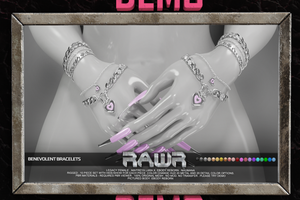 Benevolent Bracelets - Legacy/MaitreyaX/NHumana/Reborn/+mods, L$349