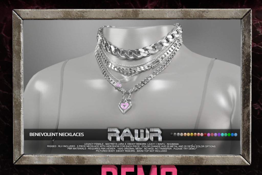 Benevolent Necklace -  Legacy/MaitreyaX/NHumana/Reborn/+mods, L$315