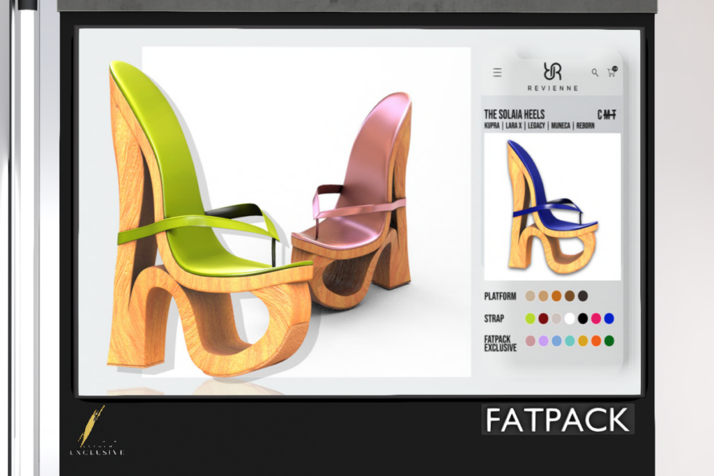 The Solaia Heels - Inithium/Legacy/MaitreyaX/Reborn/Yentements/+mods, L$389 each/L$1389 FP