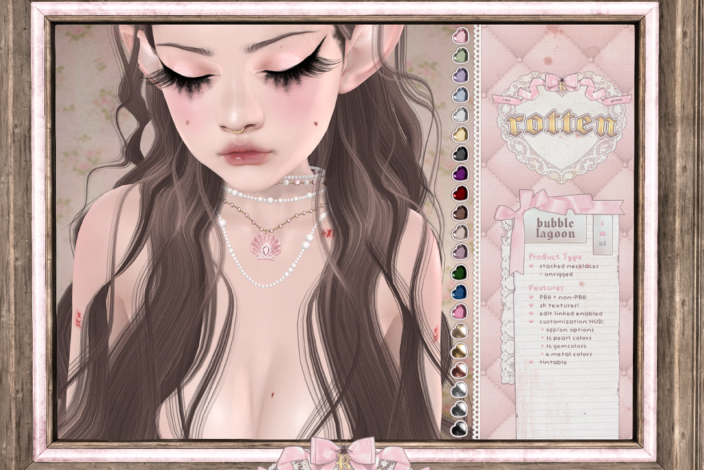 Bubble Lagoon Necklace, L$399 each/L$599 each FP/L$799 MP