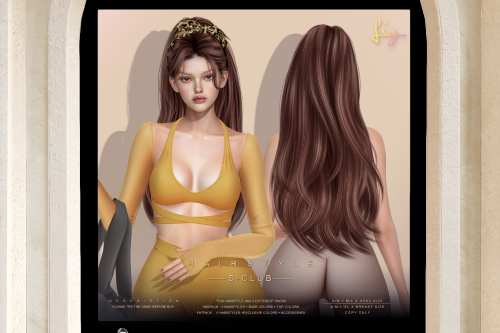 Liz Hair, L$699 Midpack/L$999 FP