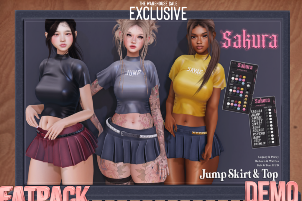 Jump Set - Legacy/Reborn/+mods, L$240 each/L$1040 FP