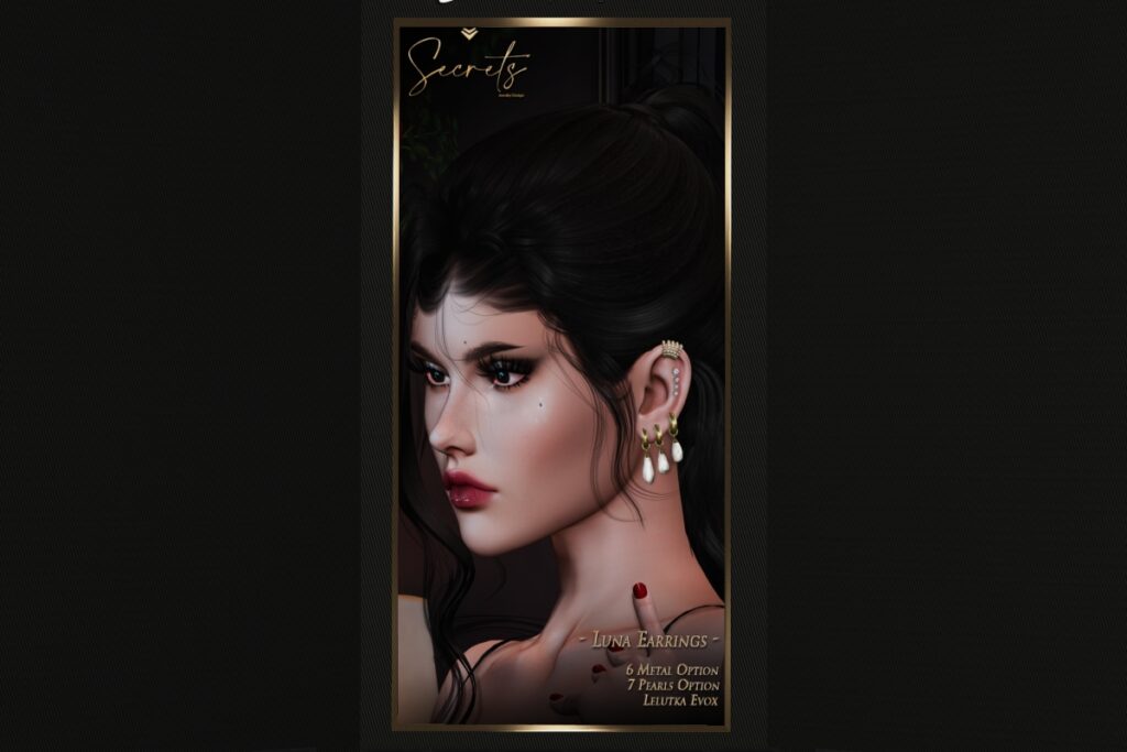 Luna Earrings - EvoX, L$159 each/L$379 FP