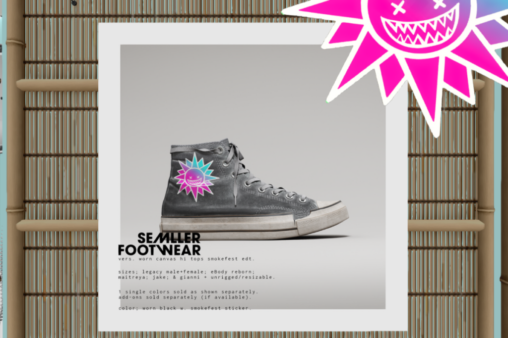 Worn Canvas Hi Tops - Gianni/Jake/Legacy F+M/Maitreya/Reborn/Unrigged, L$299