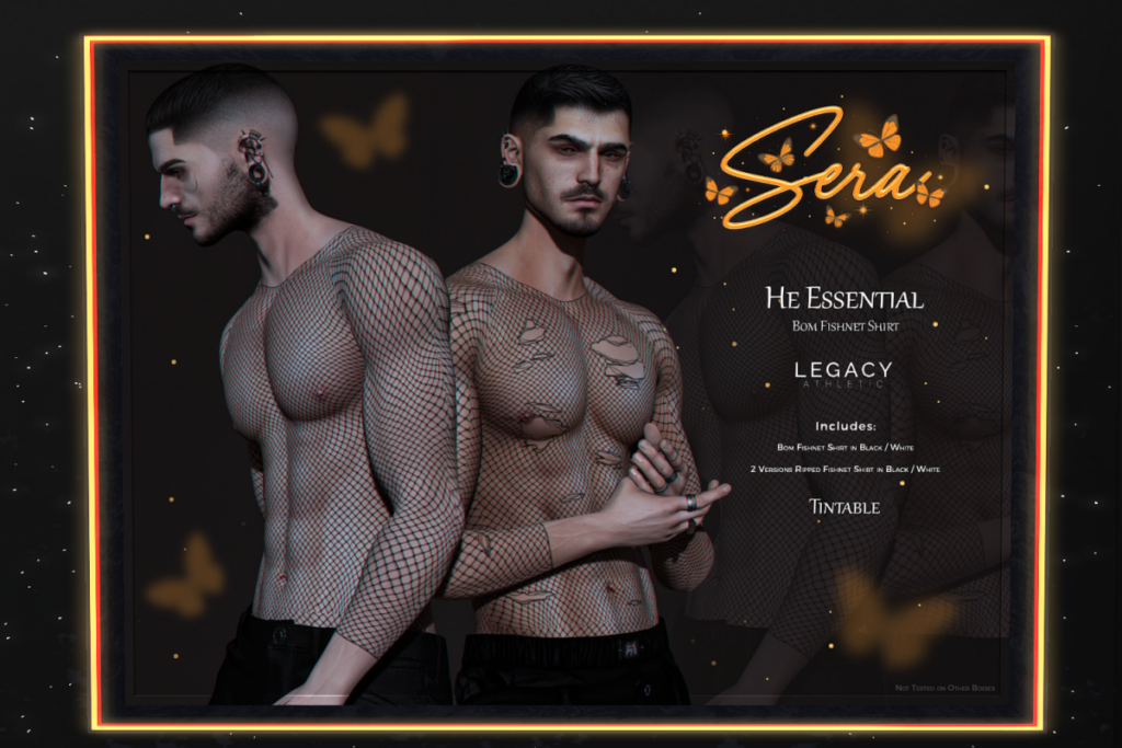 He Essential Fishnet Shirt - BOM for Legacy Athletic, L$299