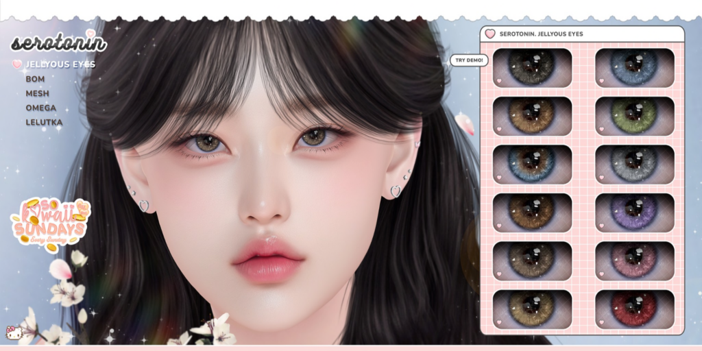 Jellyous Eyes - BOM/EvoX/Mesh/Omega	&lt;a href=&quot;http://maps.secondlife.com/secondlife/Starry%20Isles/16/94/2247&quot;&gt;Teleport&lt;/a&gt;