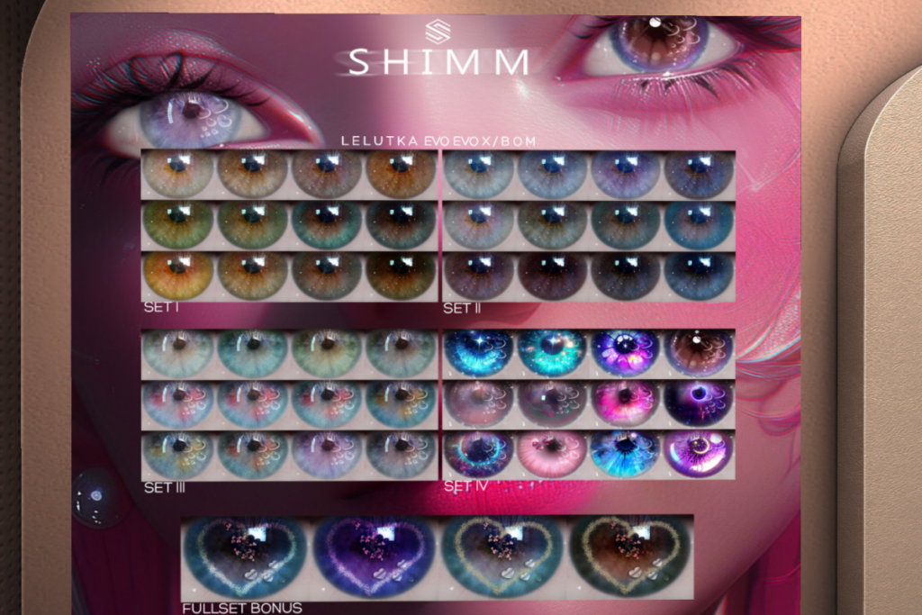 CCLIX Eye Set - Lelutka, L$288 each/L$1000 FP
