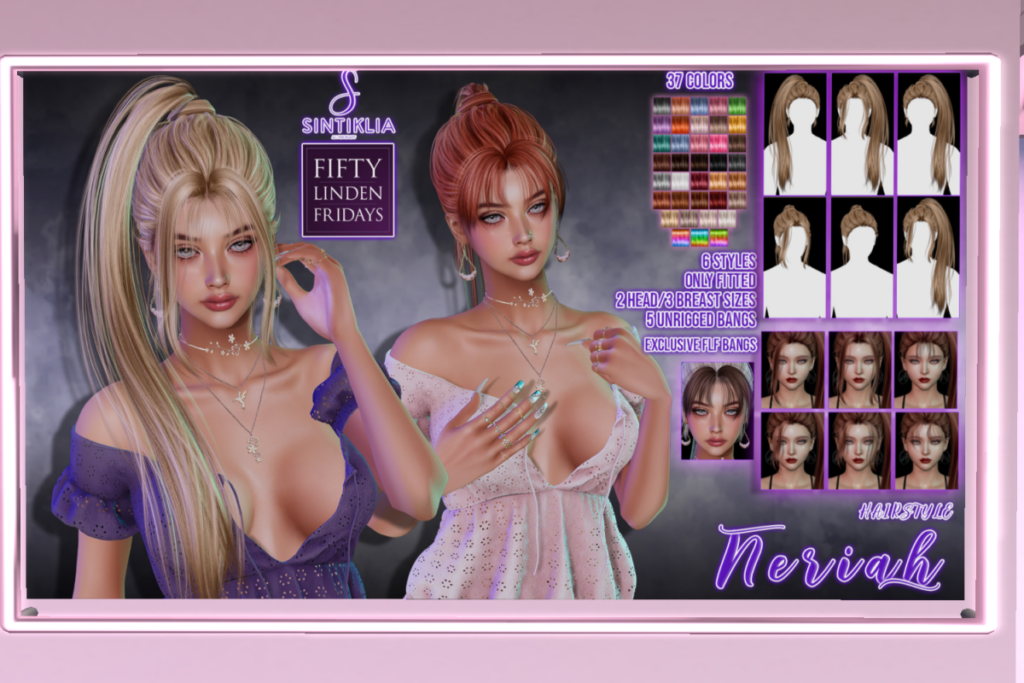 Neriah Hair	&lt;a href=&quot;http://maps.secondlife.com/secondlife/Sintiklia/154/82/66&quot; target=&quot;_blank&quot;&gt;Teleport&lt;/a&gt;