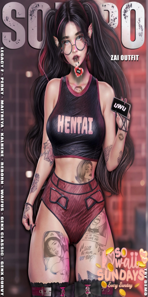 Zai Outfit - Erika/GenX/Legacy/Maitreya/Reborn/+mods	&lt;a href=&quot;http://maps.secondlife.com/secondlife/Silver%20City/147/223/2509&quot;&gt;Teleport&lt;/a&gt;