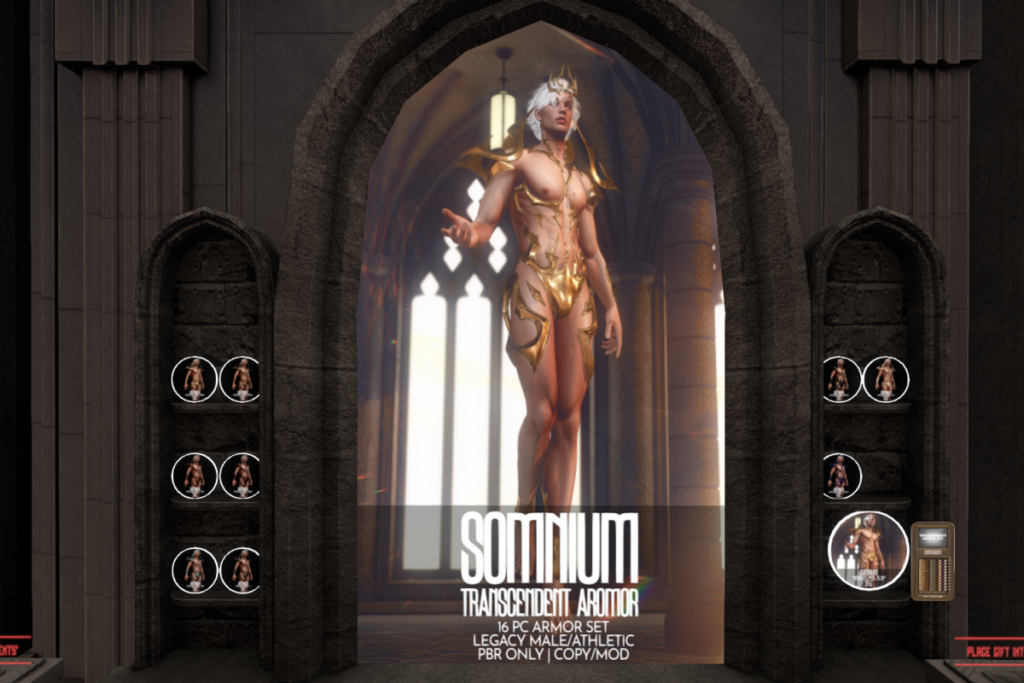 Transcendent Armor - Legacy/+mods, L$699 each/L$5250 FP