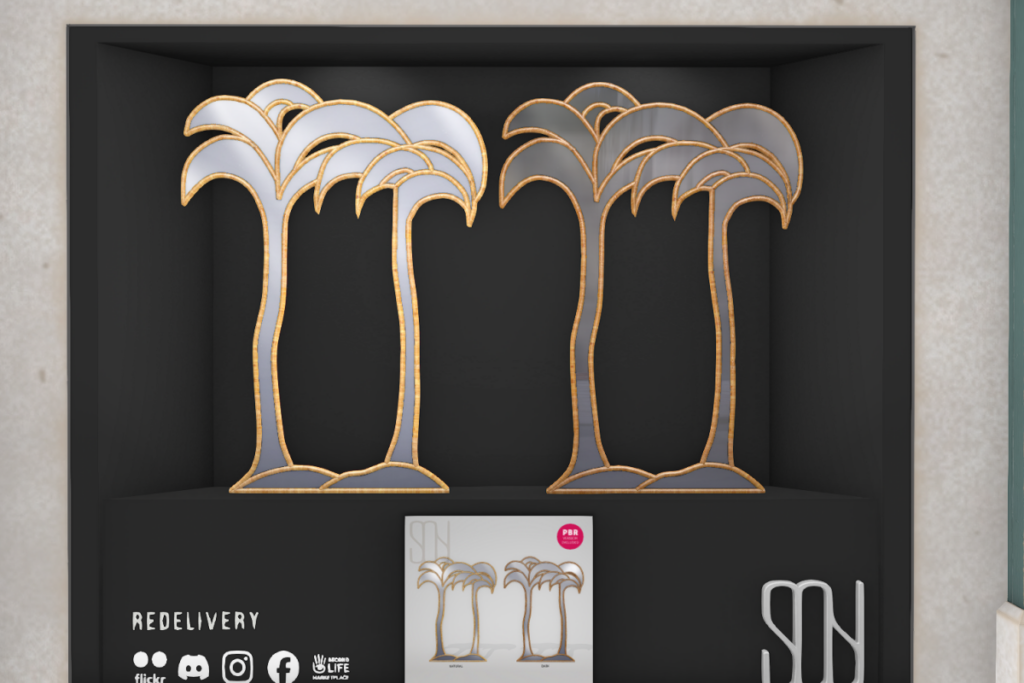 Palm Tree Mirrors, L$160