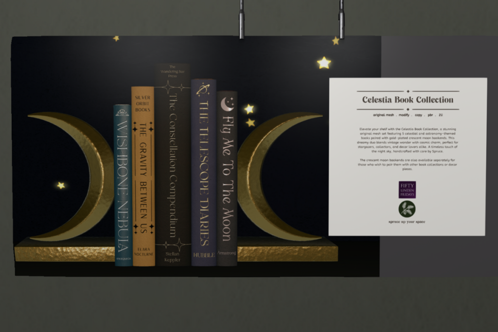 Book Collection Celestia Series	&lt;a href=&quot;http://maps.secondlife.com/secondlife/Evermore/126/20/752&quot;&gt;TELEPORT&lt;/a&gt;