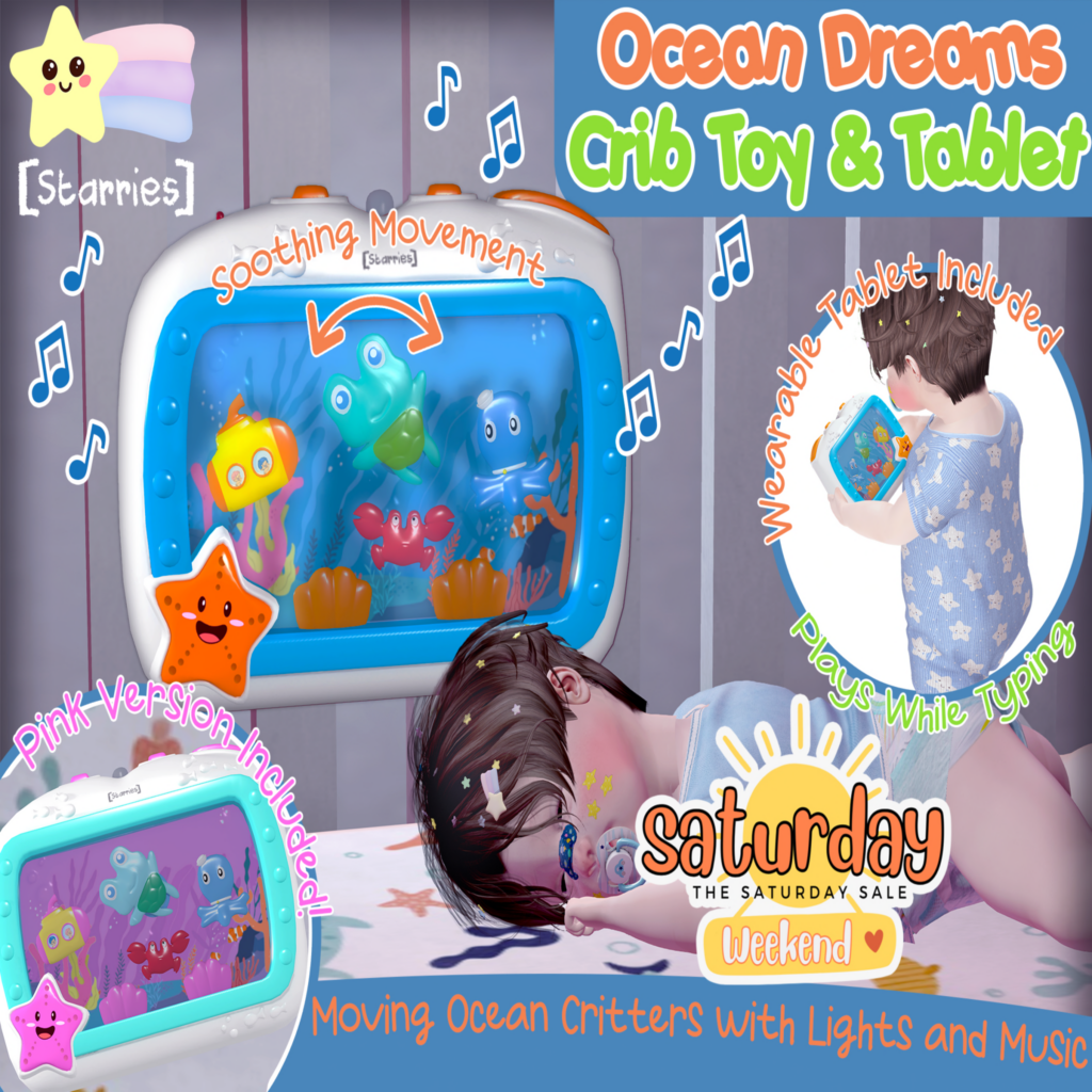 Ocean Dreams Crib Toy &amp; Tablet 	&lt;a href=&quot;http://maps.secondlife.com/secondlife/Starries/250/242/23&quot; target=&quot;_blank&quot;&gt;Teleport&lt;/a&gt;