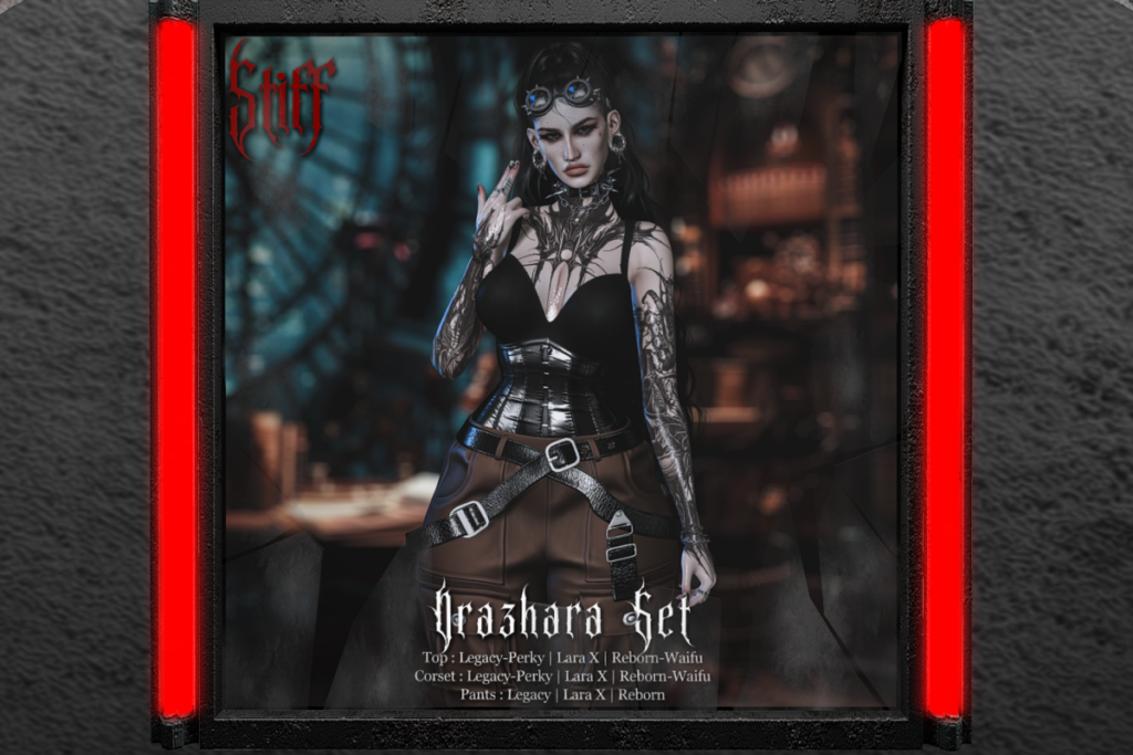 Drazhara Top, Corset and Pants - Legacy/MaitreyaX/Reborn/+mods, L$300 each/L$2500-L$2999 each FP/L$6500 MP