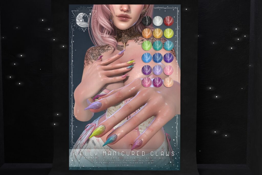Jelly Manicured Claws - Jake/Legacy M+F/Reborn, L$399 FP
