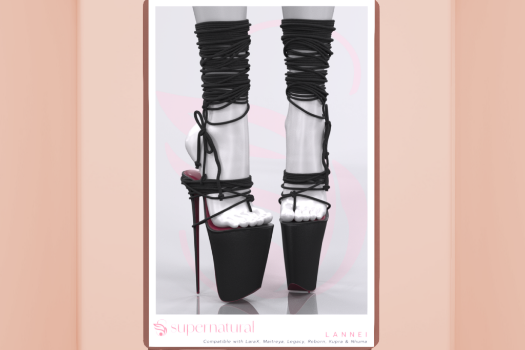 Lannei Heels - Inithium/Legacy/Maitreya/Nhumana/Reborn/+mods, L$288 each/L$1288 FP